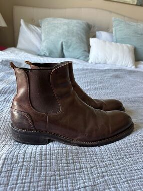Wolverine 1000 Mile Chelsea Boots Brown Leather Mens Size 9 Goodyear Welt